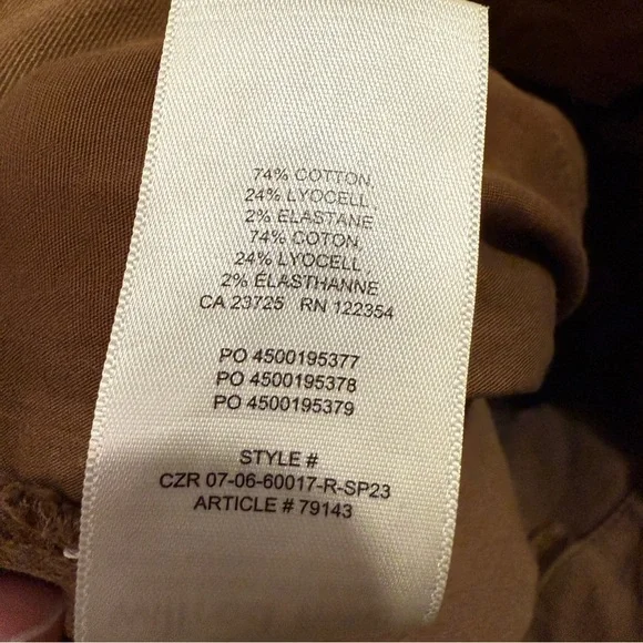 Aritzia Wilfred Free Brennan Pant Tan carpenter utility knee patch 4 Rudy Jude - Picture 7 of 9